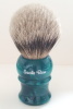 Savile Row 3322 Emerald Green silvertip badger 22mm knot