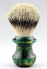 QED Select 4624 Faux Green Garnet Manchurian Silvertip Badger 24mm knot